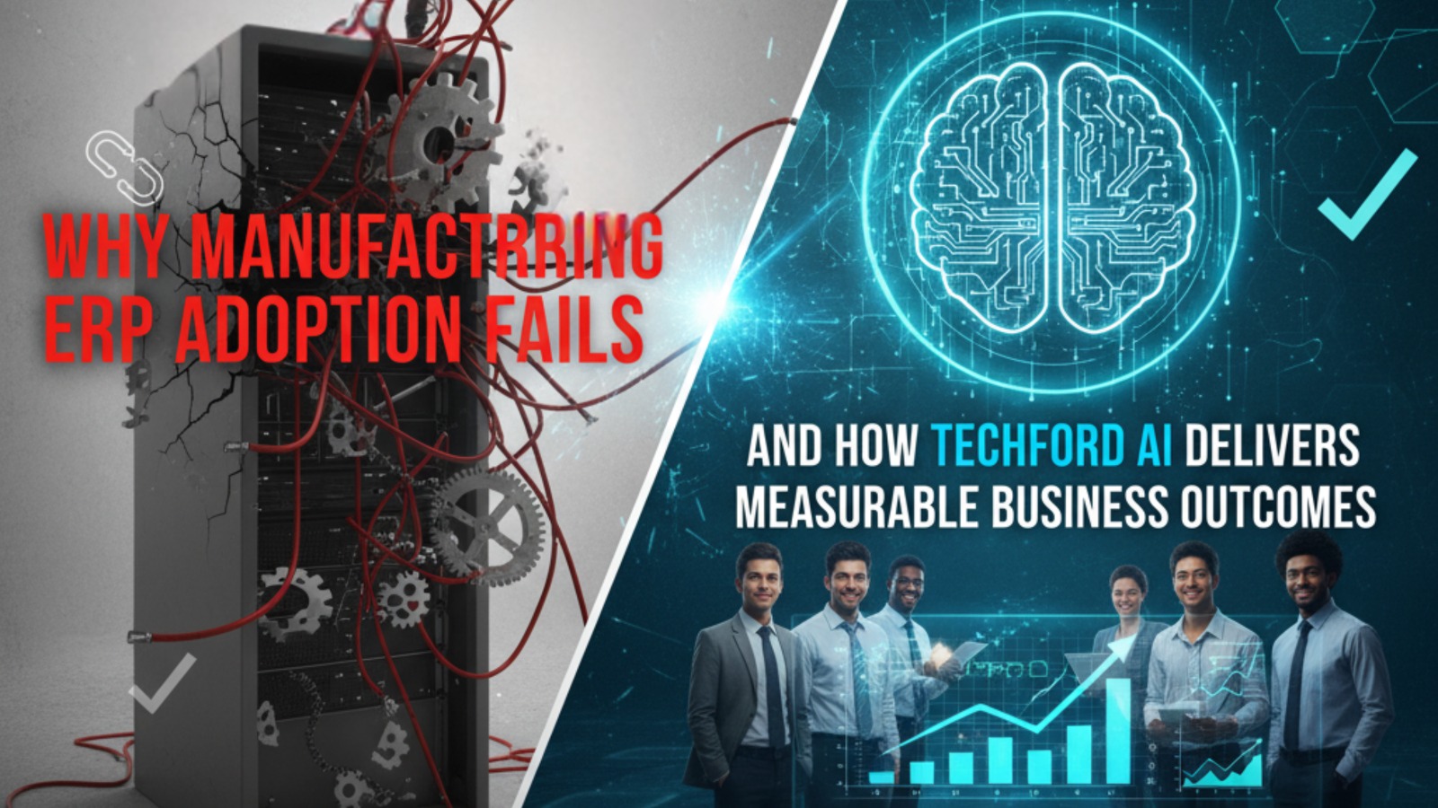 Why Manufacturing ERP Adoption Fails — And How Techford AI Delivers Measurable Business Outcomes